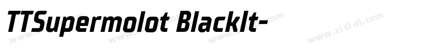 TTSupermolot BlackIt字体转换